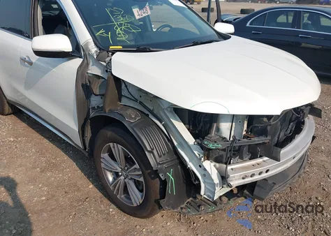 2019 Acura Mdx Standard z USA, uszkodzony, nr VIN 5J8YD4H32KL037017